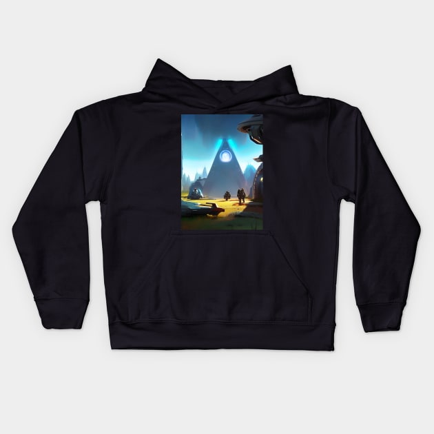 MEGA TELEPORT ACTIVATED ON PLANET SAM Kids Hoodie by sailorsam1805